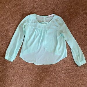 LUSH mint green long sleeve - medium